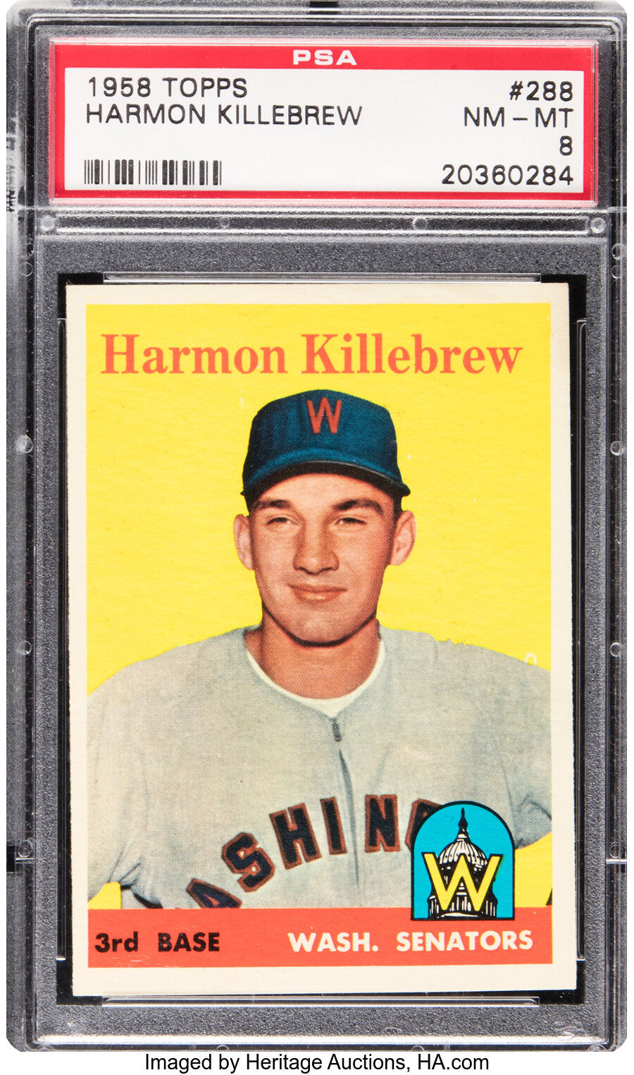 1958 Topps Harmon Killebrew #288 PSA NM-MT 8