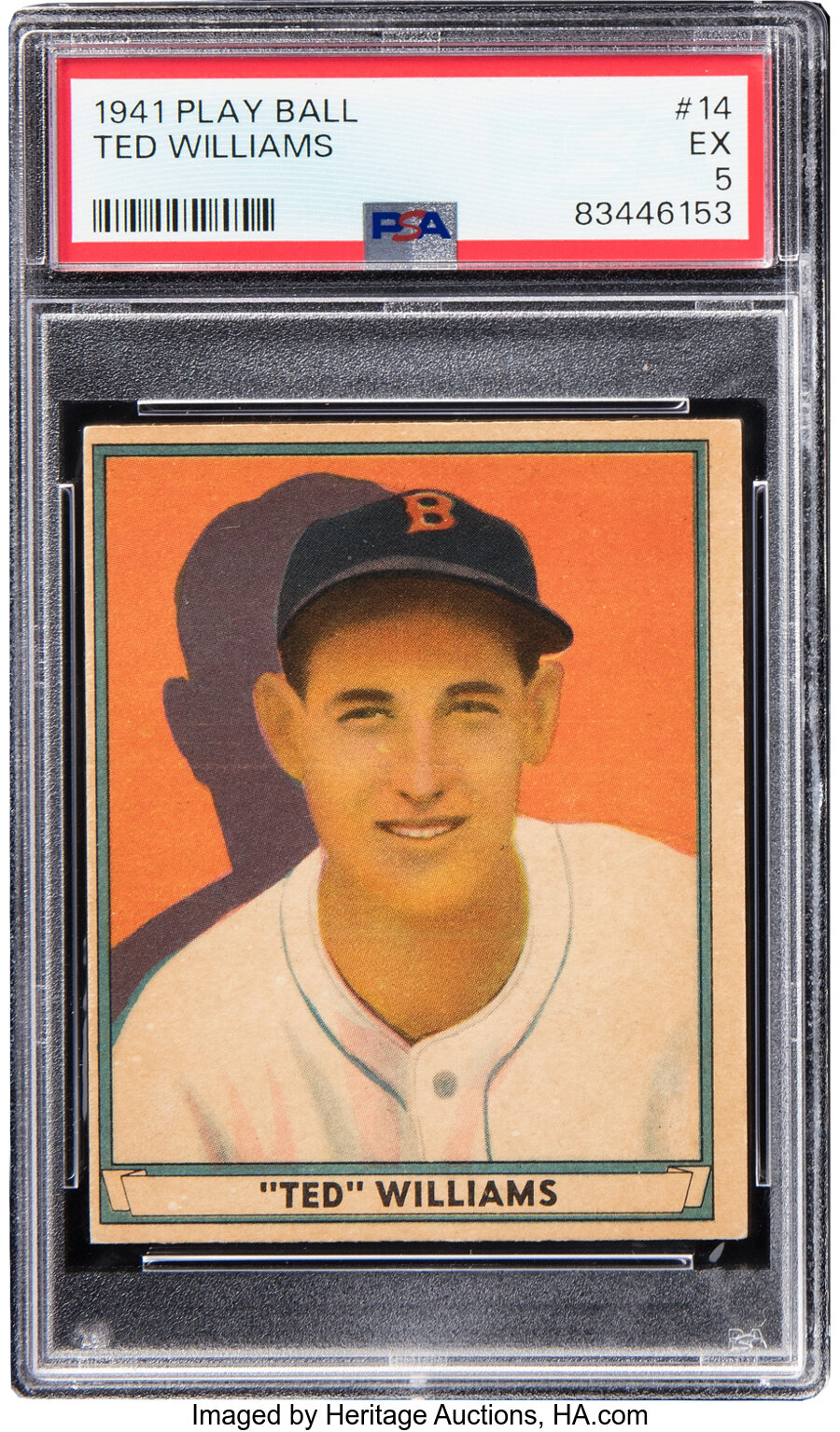 1941 Play Ball Ted Williams #14 PSA EX 5