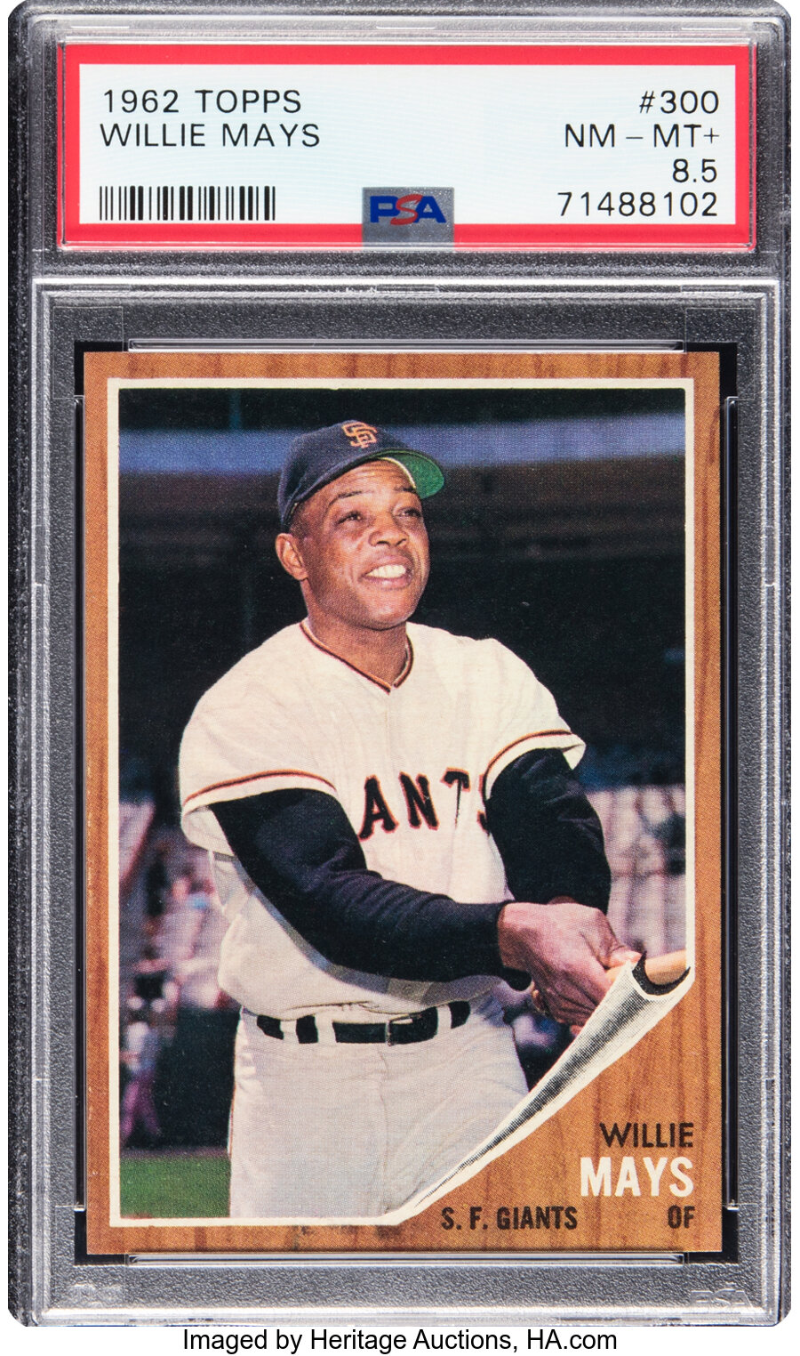 1962 Topps Willie Mays #300 PSA NM-MT+ 8.5 - Pop Four