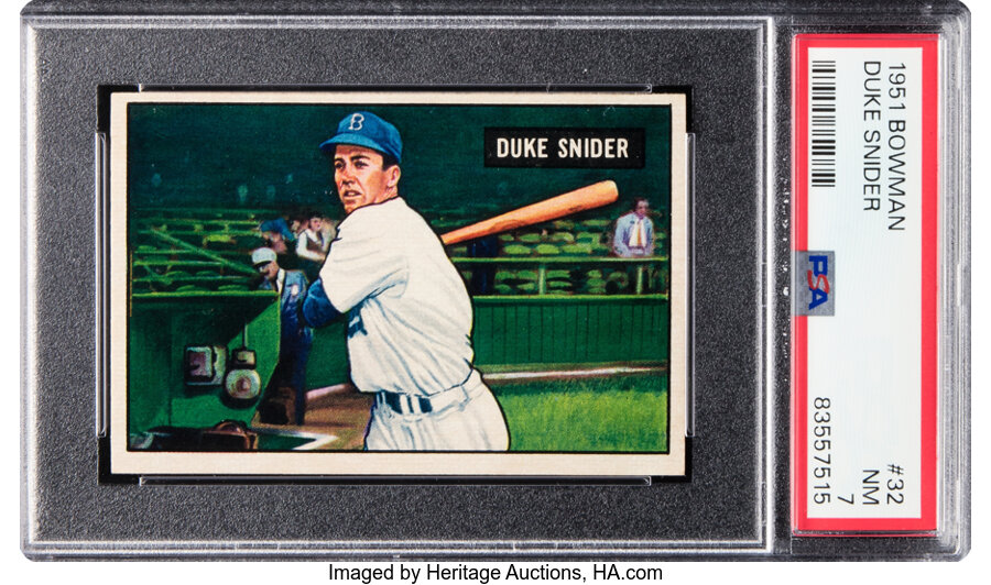 1951 Bowman Duke Snider #32 PSA NM 7