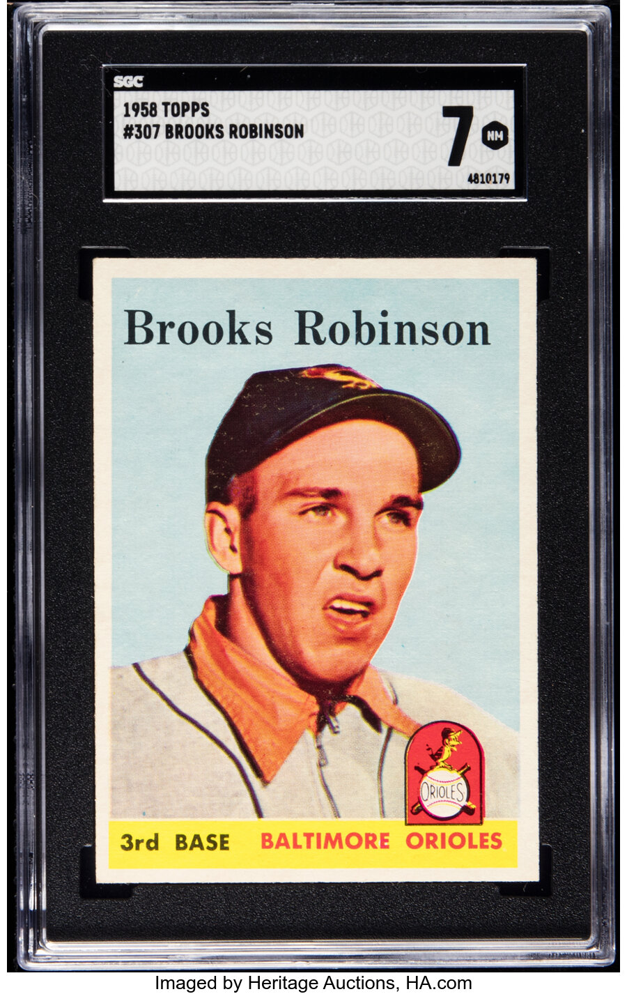 1958 Topps Brooks Robinson #307 SGC NM 7