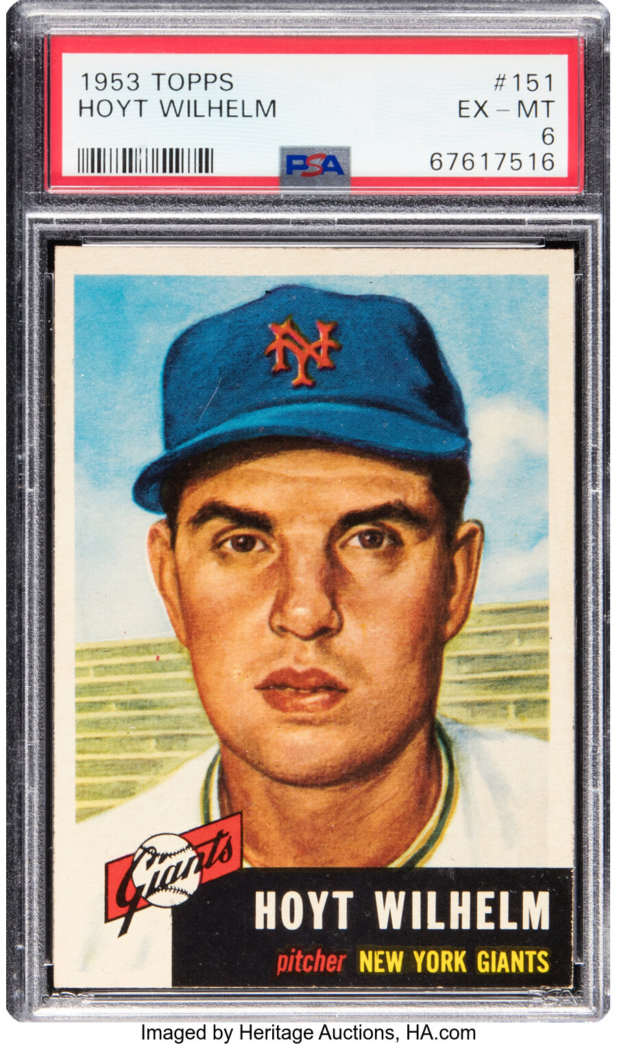 1953 Topps Hoyt Wilhelm #151 PSA EX-MT 6