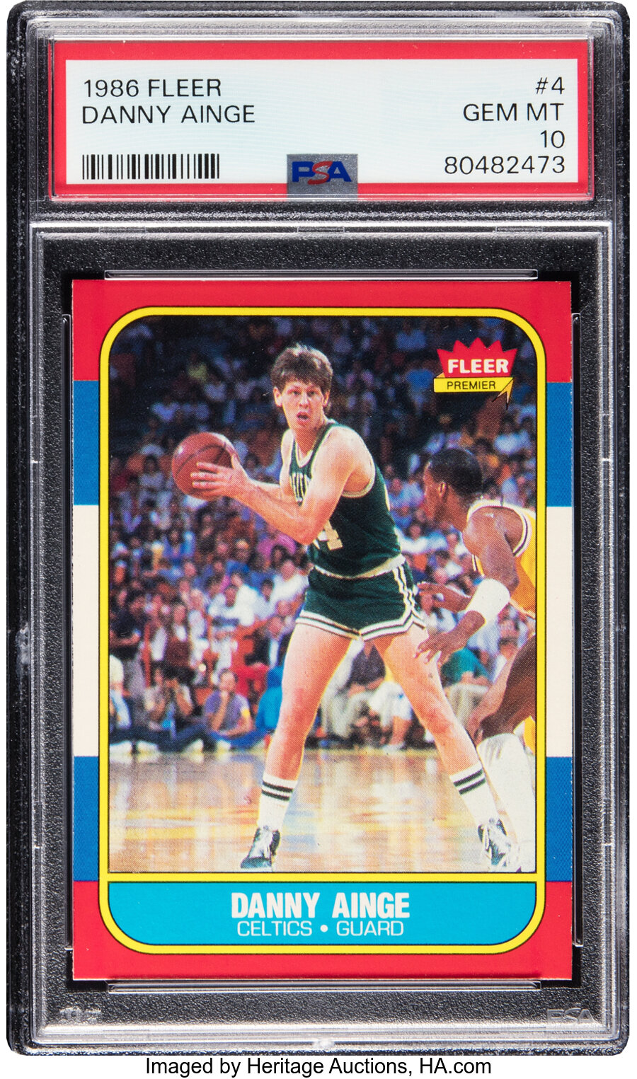 1986 Fleer Danny Ainge Rookie #4 PSA Gem Mint 10