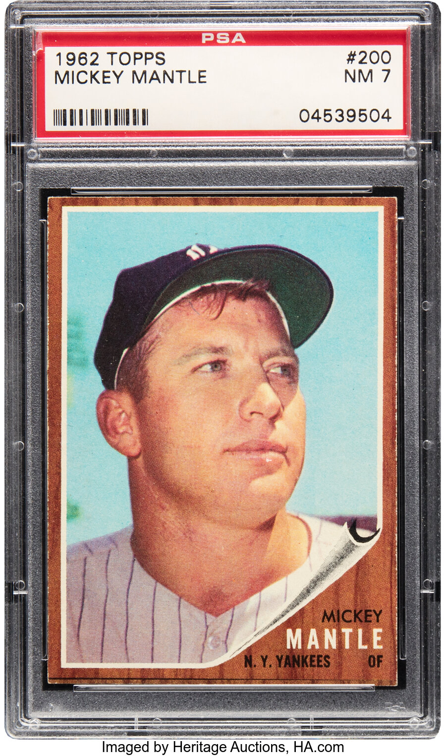 1962 Topps Mickey Mantle #200 PSA NM 7
