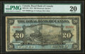 Canada Montreal, PQ- Royal Bank of Canada $20 2.1.1913 Ch.# 630-12-10 PMG Very Fine 20