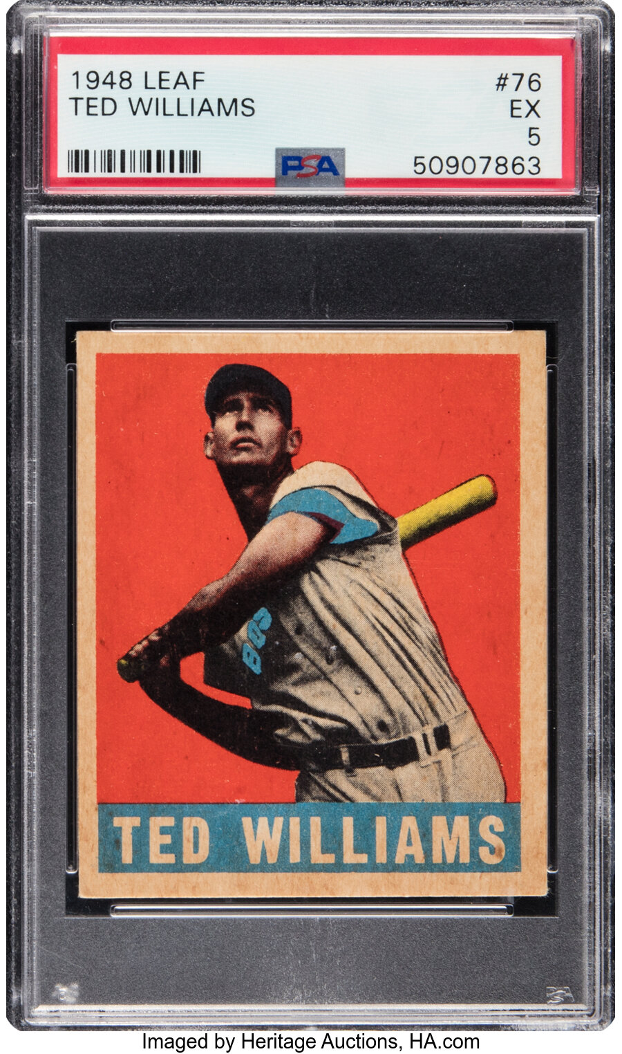 1948 Leaf Ted Williams #76 PSA EX 5