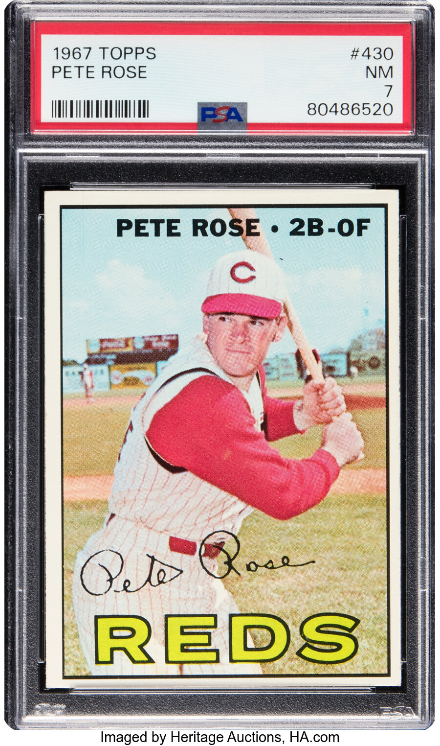 1967 Topps Pete Rose #430 PSA NM 7