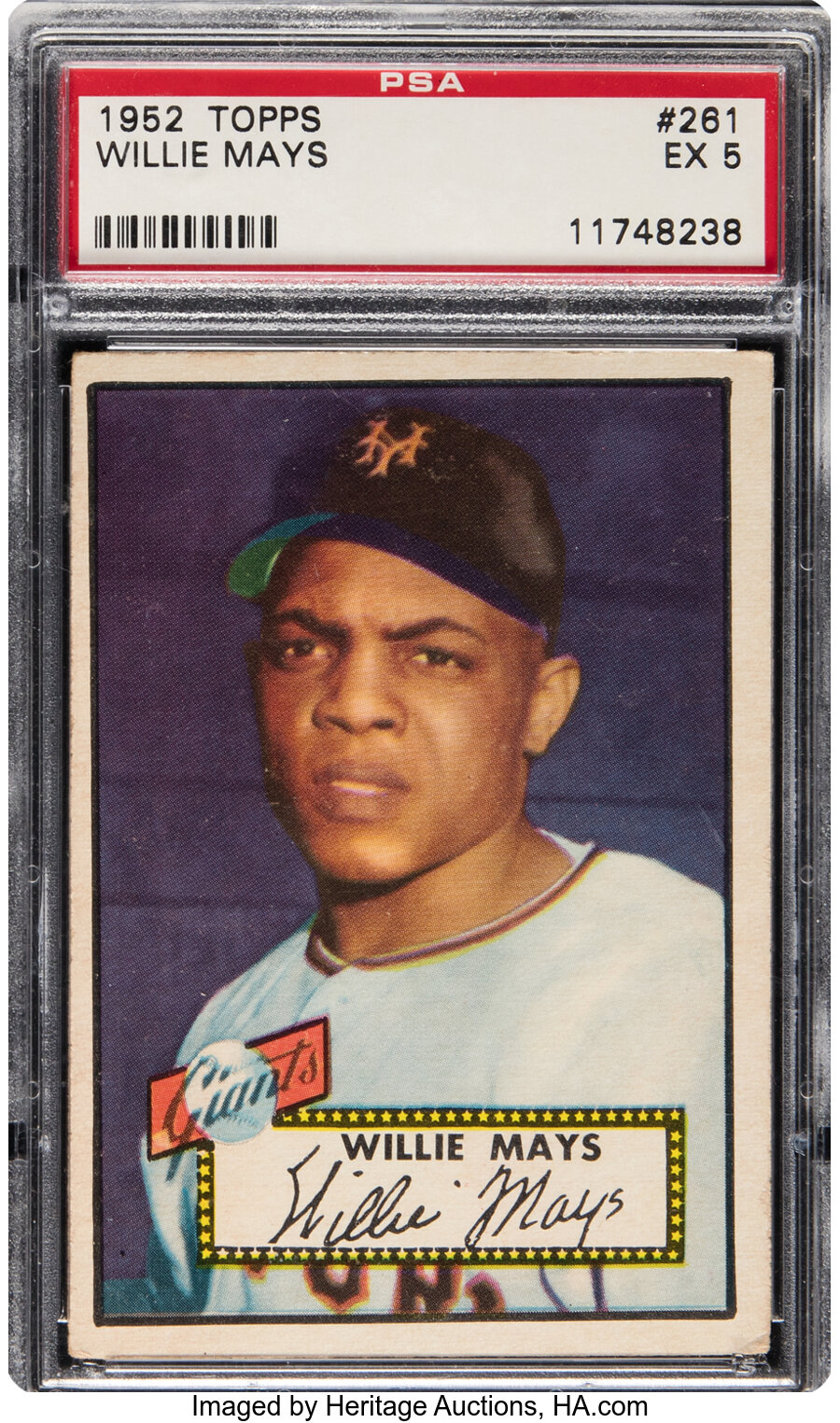 1952 Topps Willie Mays #261 PSA EX 5