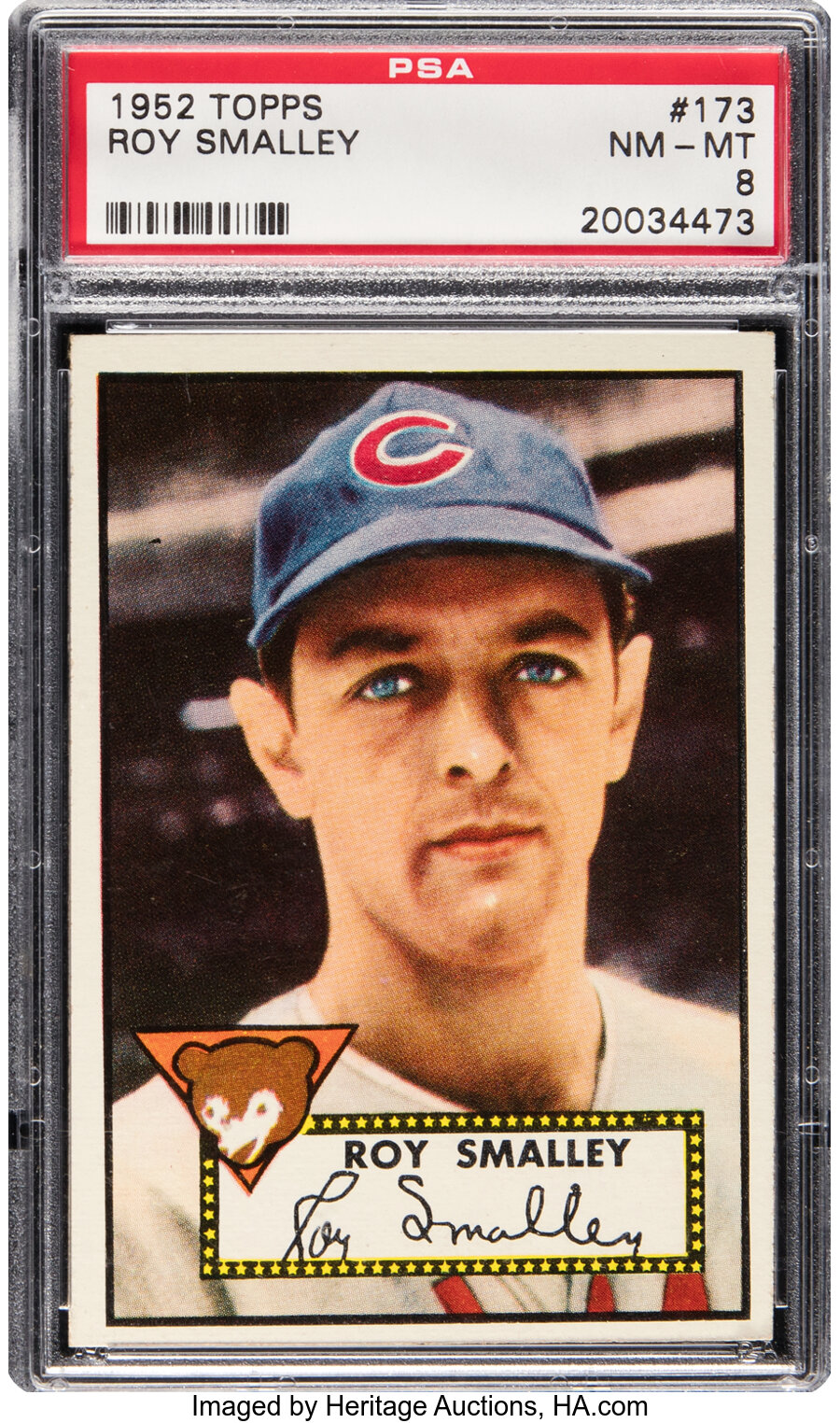 1952 Topps Roy Smalley #173 PSA NM-MT 8 - Only One Higher!