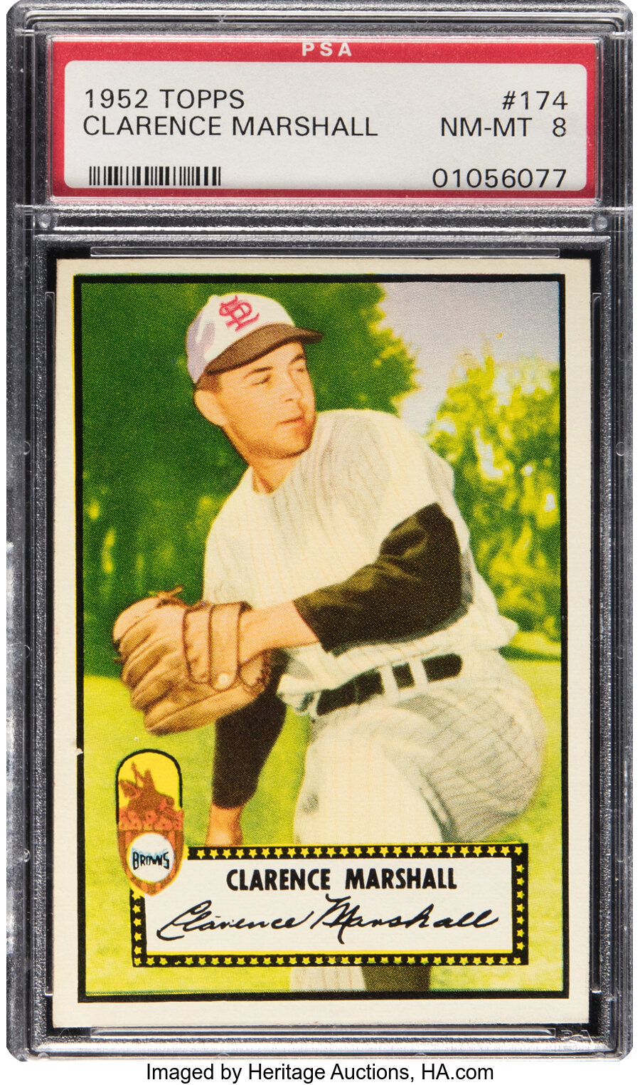 1952 Topps Clarence Marshall Rookie #174 PSA NM-MT 8 - Three Higher!