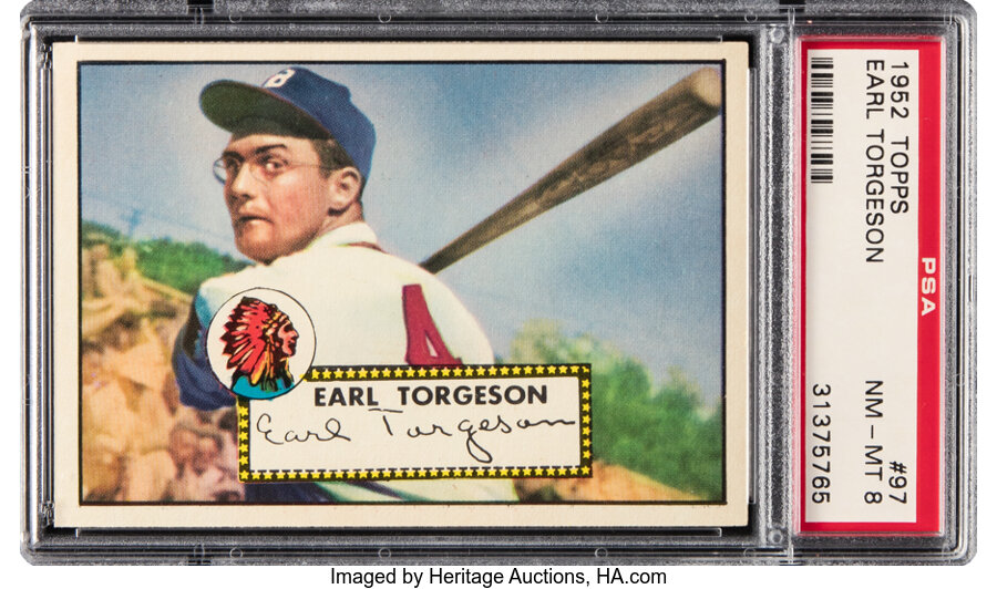 1952 Topps Earl Torgeson #97 PSA NM-MT 8