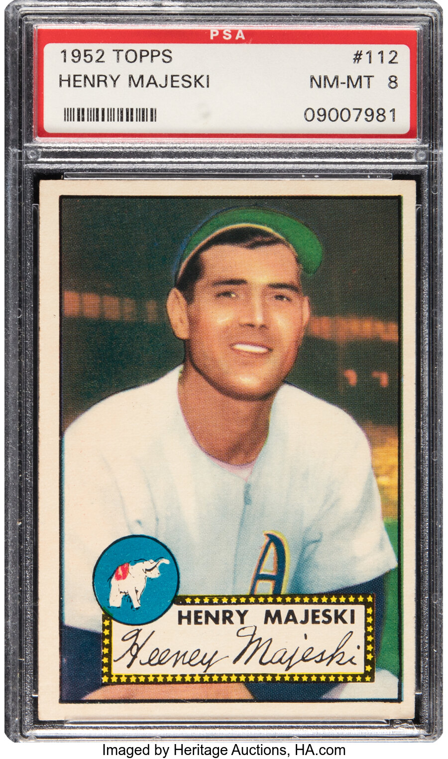 1952 Topps Henry Majeski #112 PSA NM-MT 8 - Four Higher!