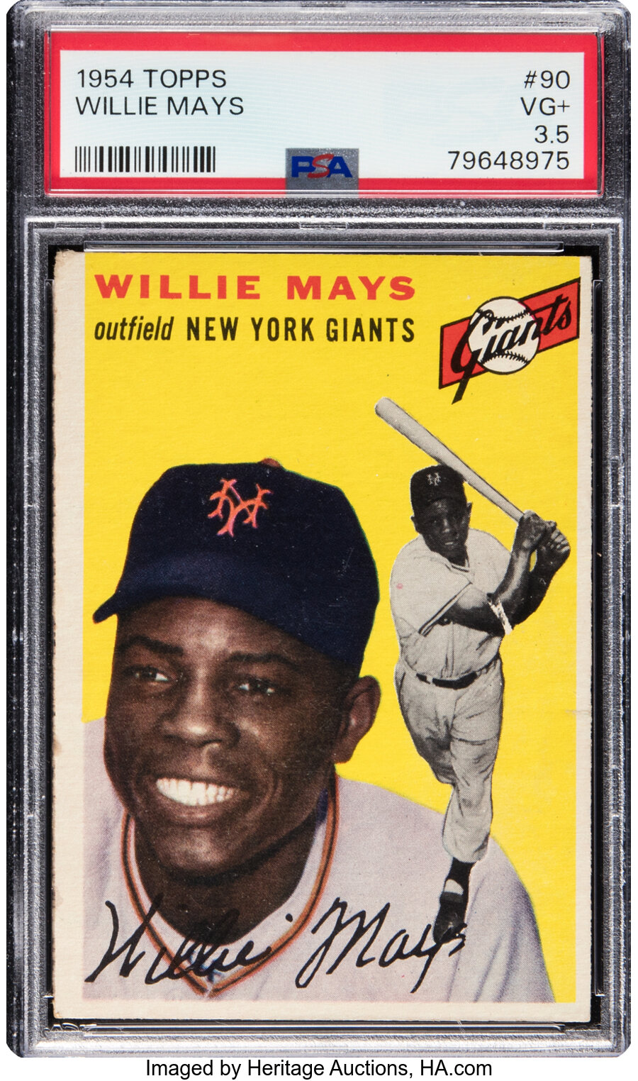1954 Topps Willie Mays #90 PSA VG+ 3.5