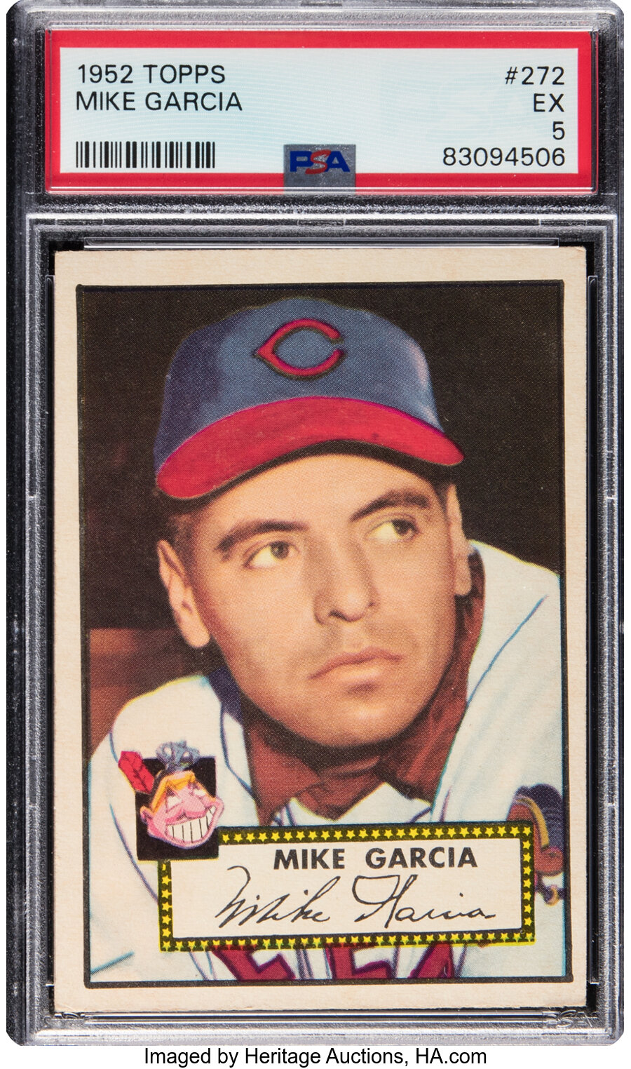 1952 Topps Mike Garcia #272 PSA EX 5