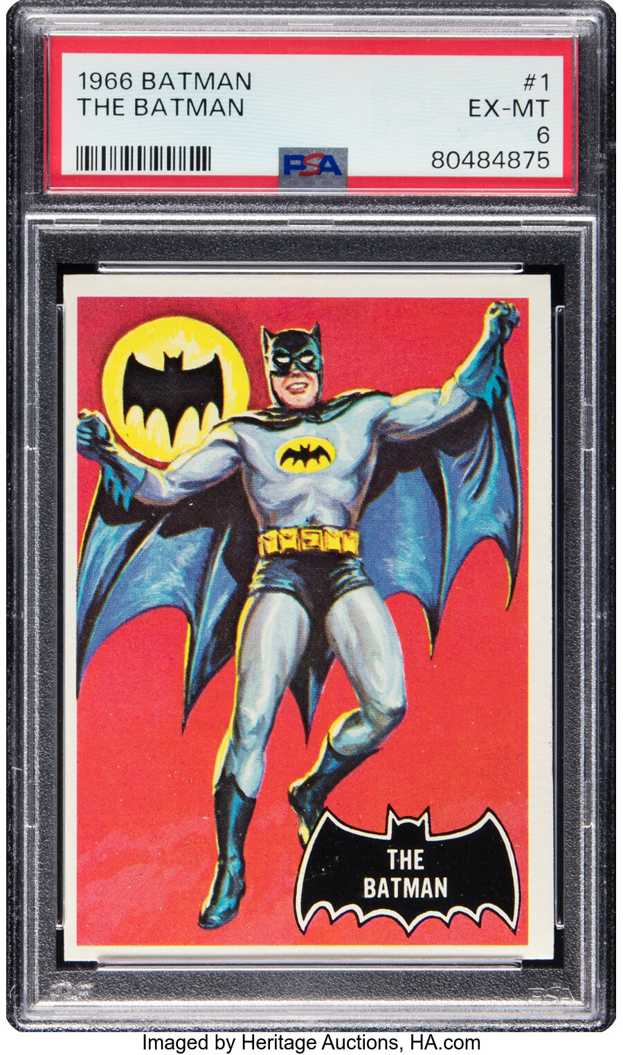 1966 Topps Batman "The Batman" #1 PSA EX-MT 6