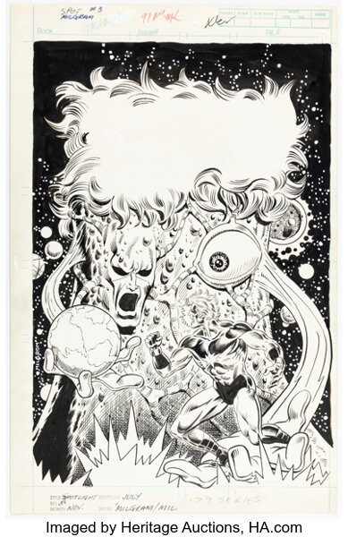Original Comic Art:Covers, Al Milgrom Marvel Spotlight #3 Captain Marvel (Mar-Vell) Cover Original Art (Marvel, 1979).