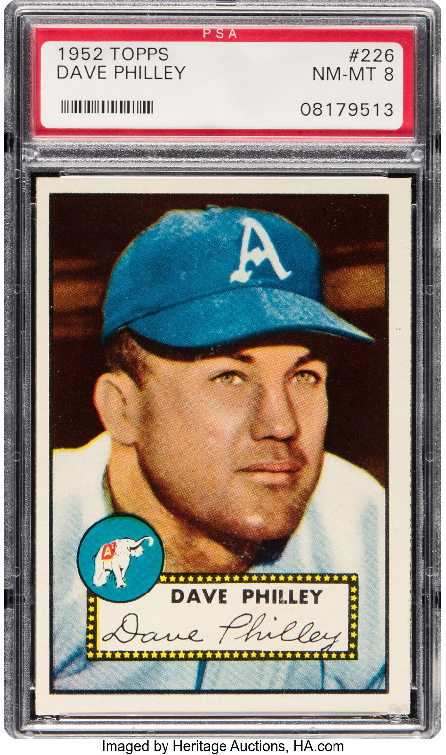 1952 Topps Dave Philley #226 PSA NM-MT 8