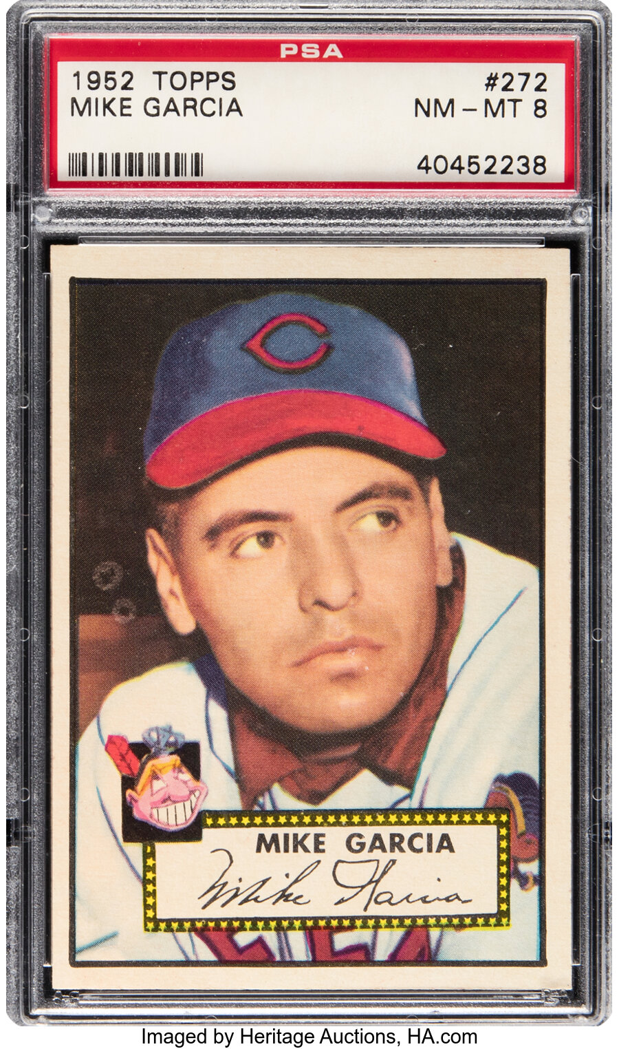 1952 Topps Mike Garcia #272 PSA NM-MT 8