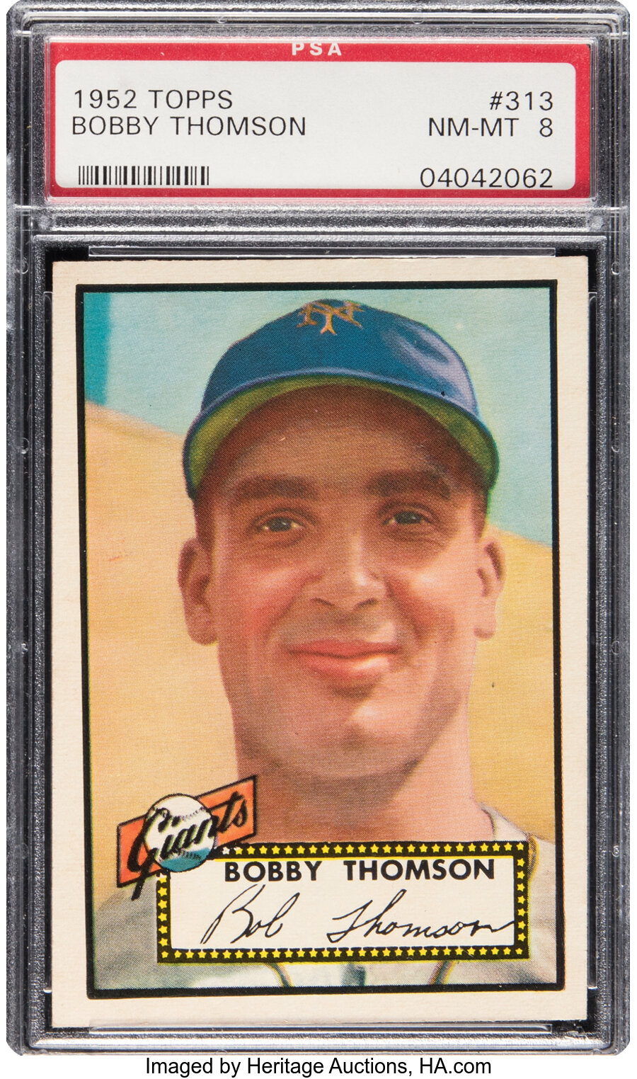 1952 Topps Bobby Thomson #313 PSA NM/MT 8