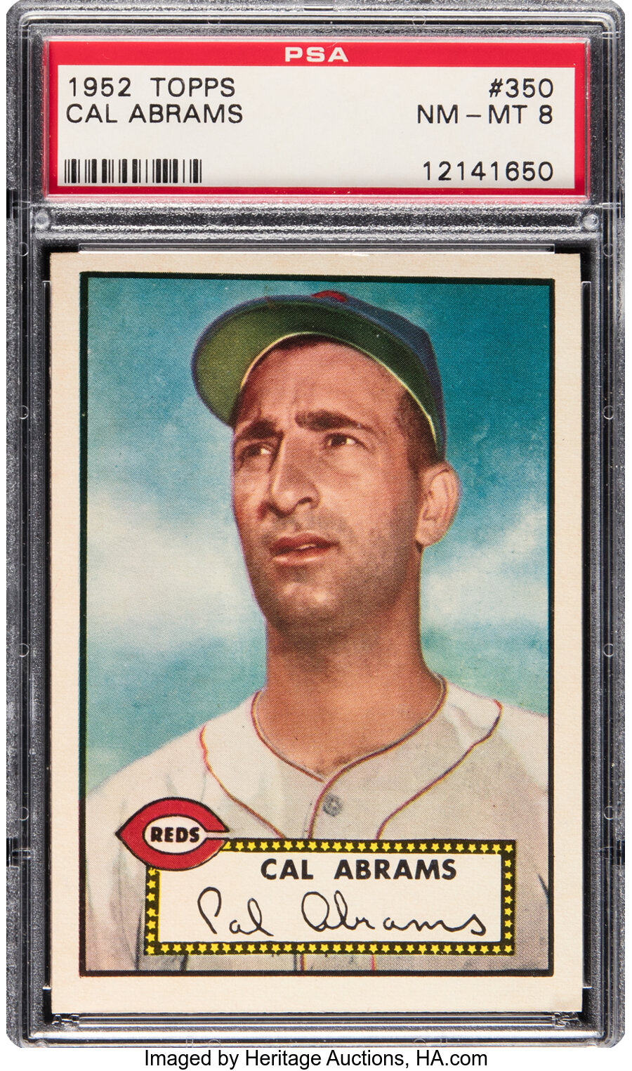 1952 Topps Cal Abrams #350 PSA NM/MT 8