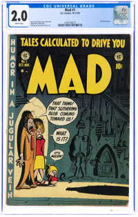 MAD #1 (EC, 1952) CGC GD 2.0 Brittle pages