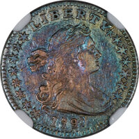 1797 H10C 15 Stars, V-2, LM-1, R.3, AU53 NGC. (PCGS# 38597)