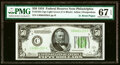 Fr. 2102-C $50 1934 Light Green Seal Federal Reserve Note. PMG Superb Gem Unc 67 EPQ