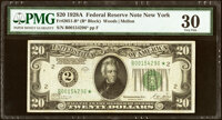 Fr. 2051-B* $20 1928A Federal Reserve Star Note. PMG Very Fine 30