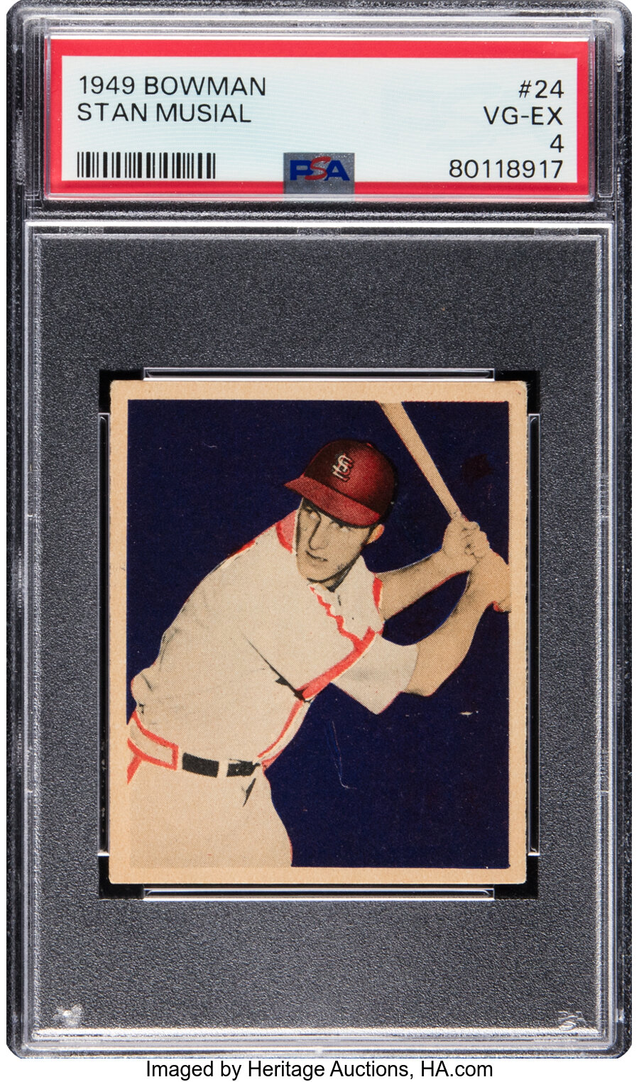 1949 Bowman Stan Musial #24 PSA VG-EX 4