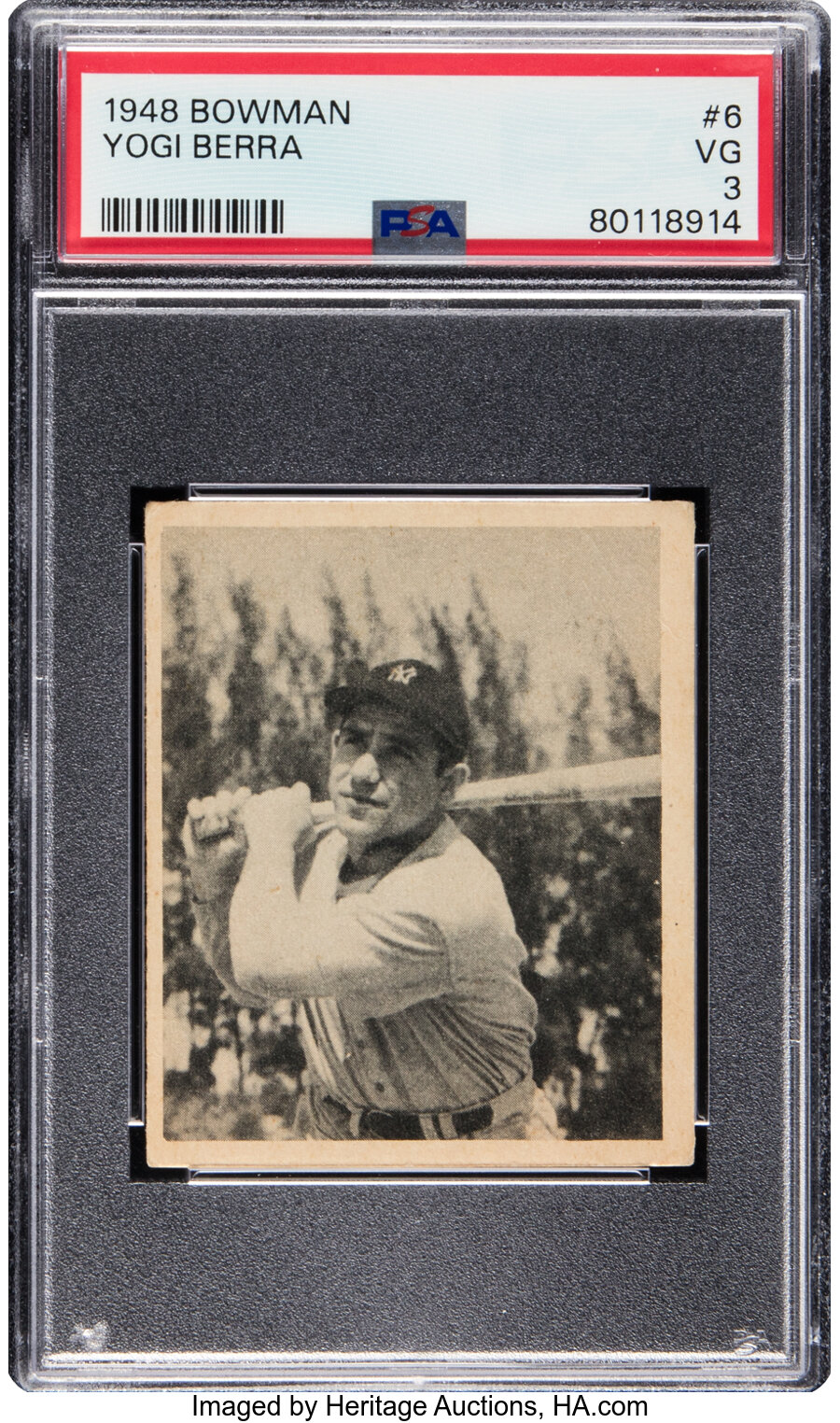 1948 Bowman Yogi Berra #6 PSA VG 3
