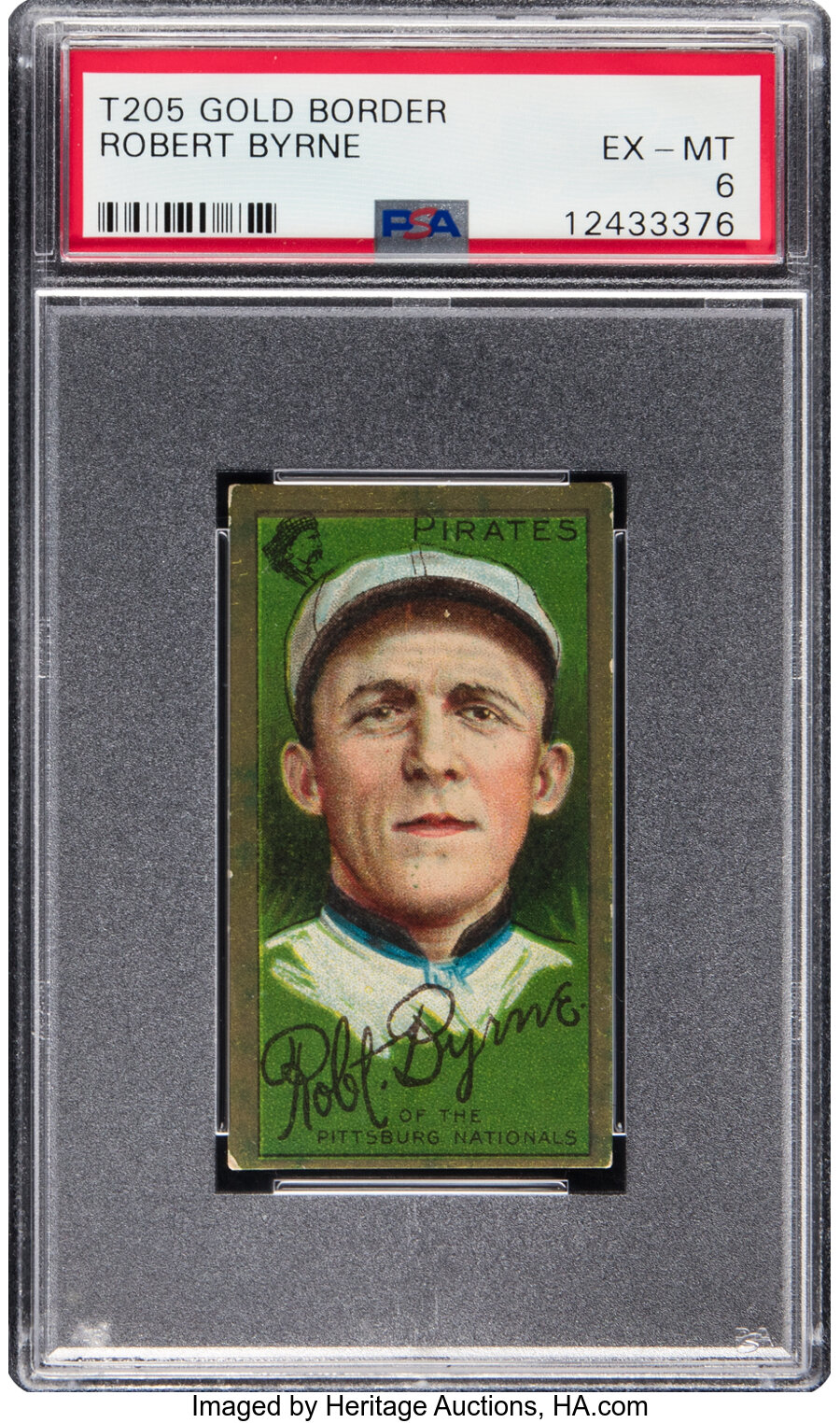 1911 T205 Piedmont Robert Byrne PSA EX/MT 6