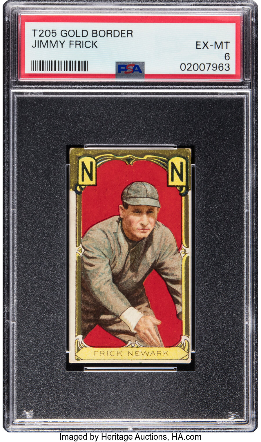 1911 T205 Hassan Jimmy Frick PSA EX/MT 6