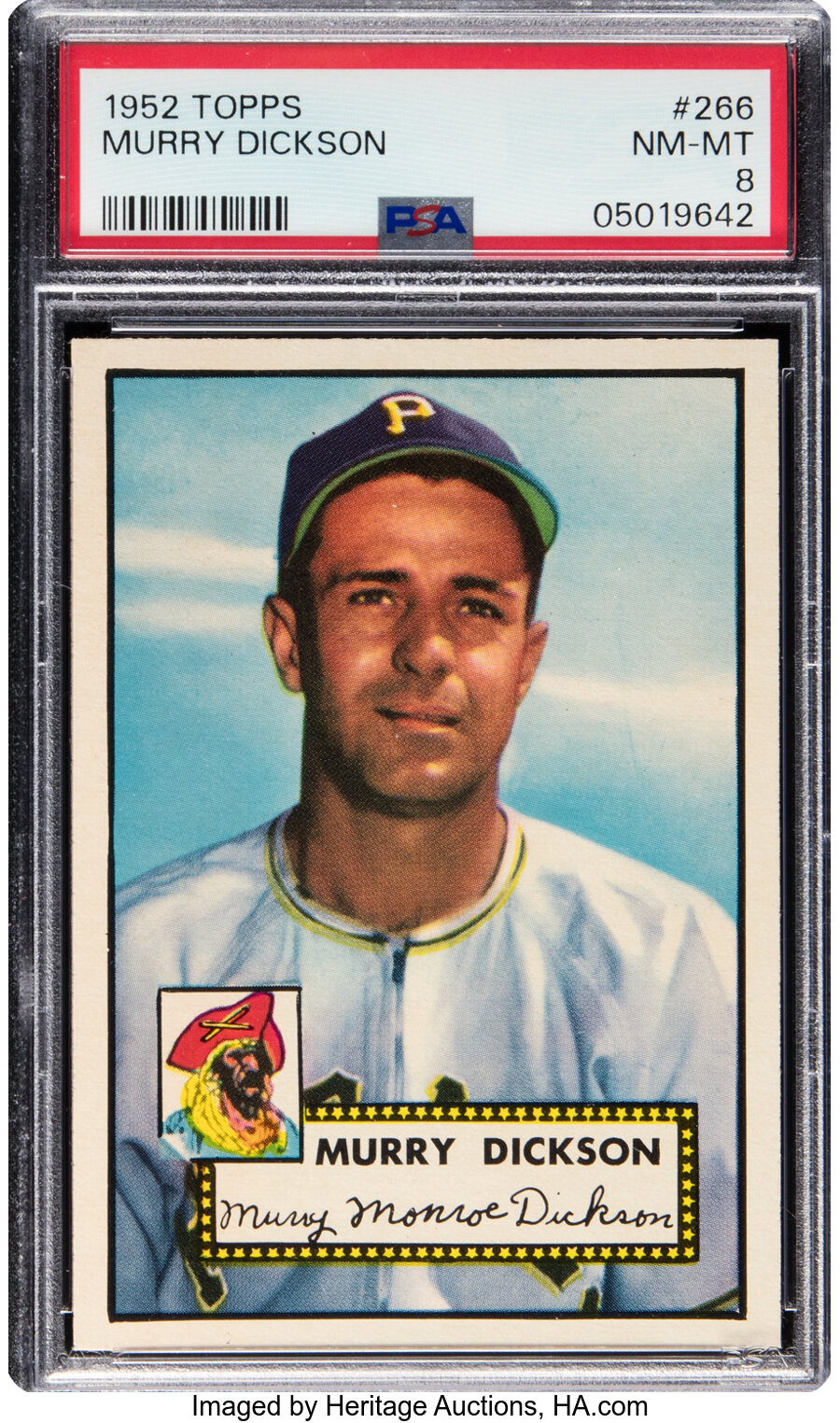 1952 Topps Murry Dickson #266 PSA NM-MT 8