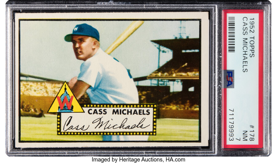 1952 Topps Cass Michaels #178 PSA NM 7