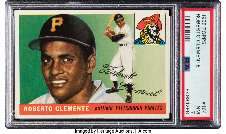1955 Topps Roberto Clemente Rookie #164 PSA NM 7
