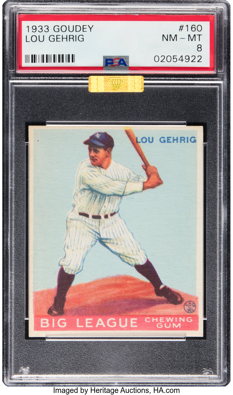 1933 Goudey Lou Gehrig #160 PSA NM-MT 8