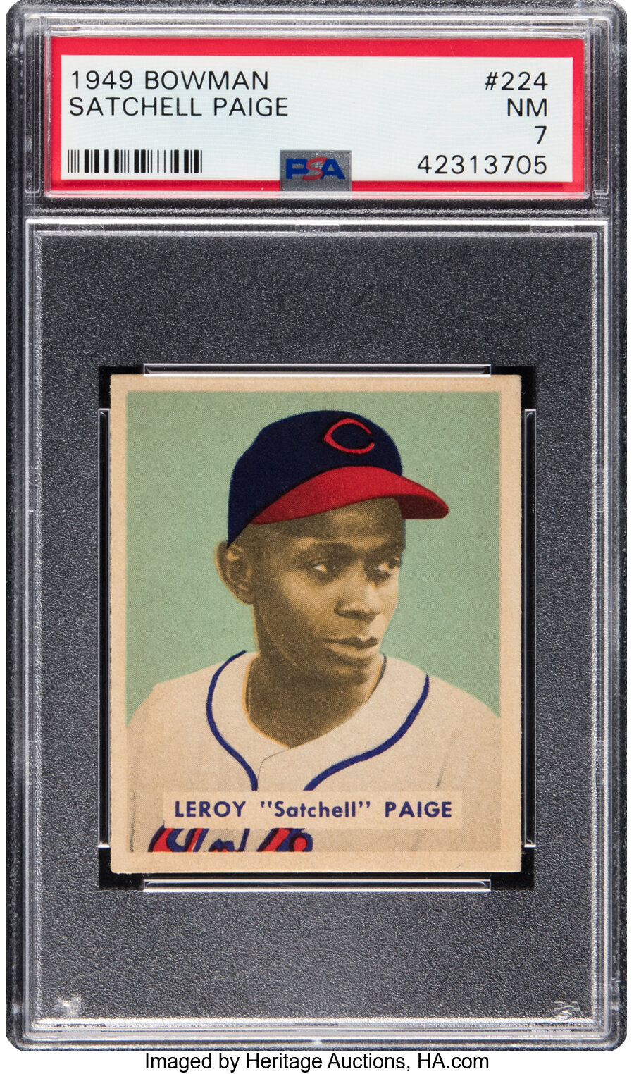 1949 Bowman Satchell Paige #224 PSA NM 7