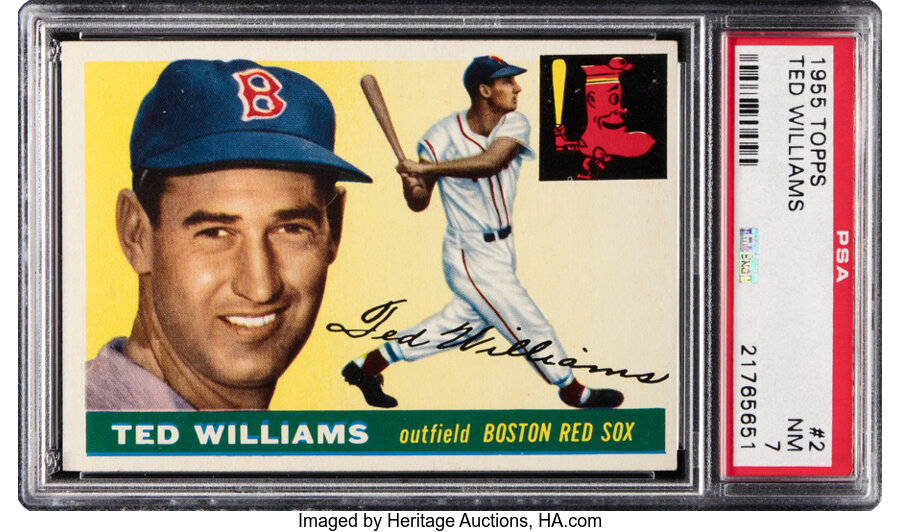 1955 Topps Ted Williams #2 PSA NM 7