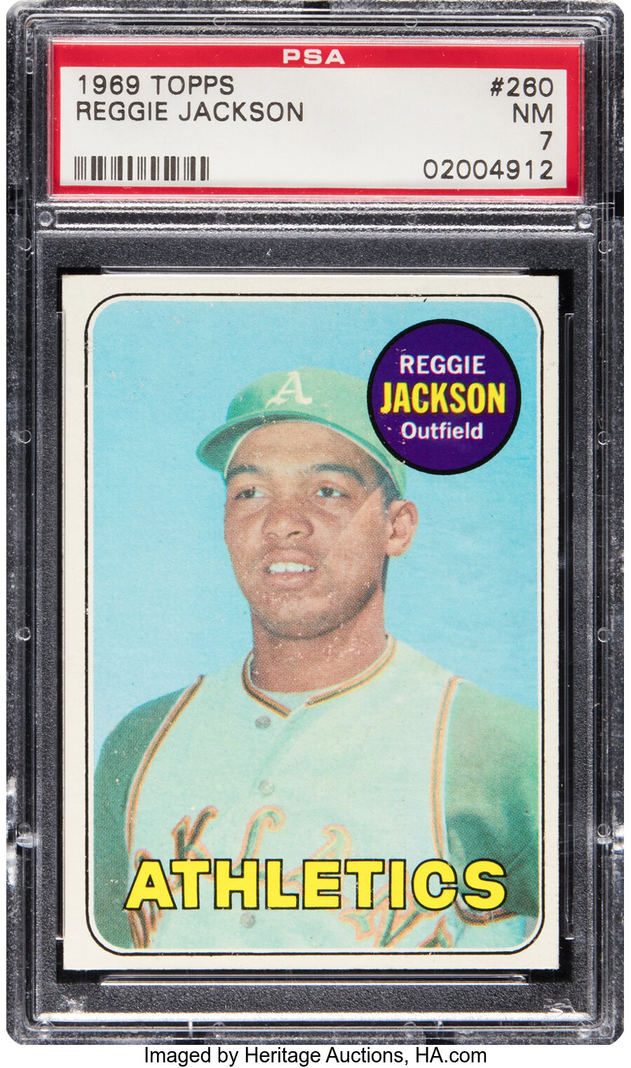 1969 Topps Reggie Jackson #260 PSA NM 7