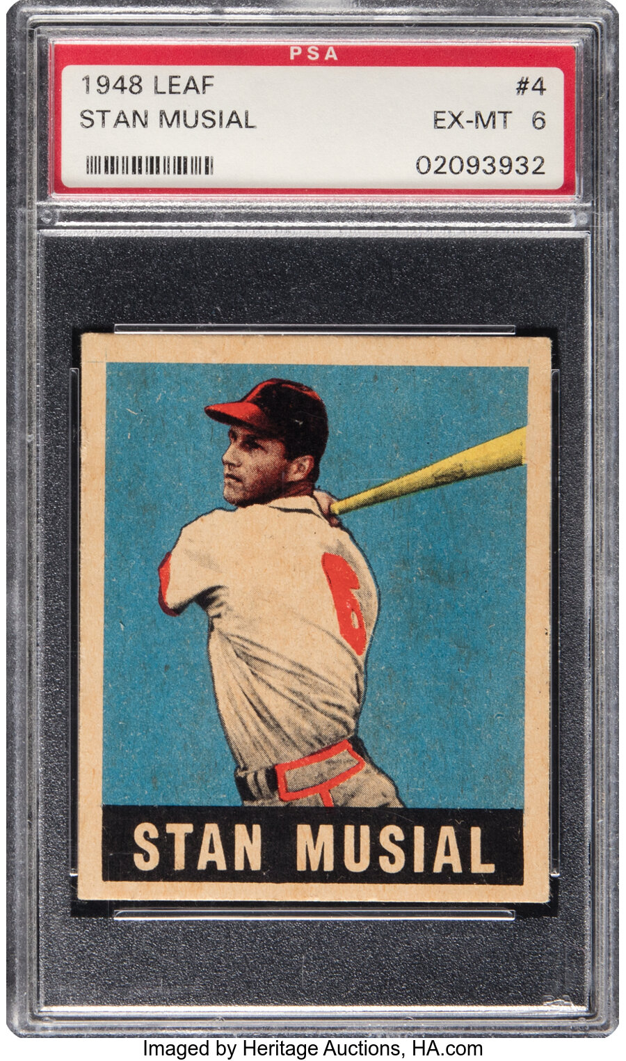 1948 Leaf Stan Musial #4 PSA EX/MT 6
