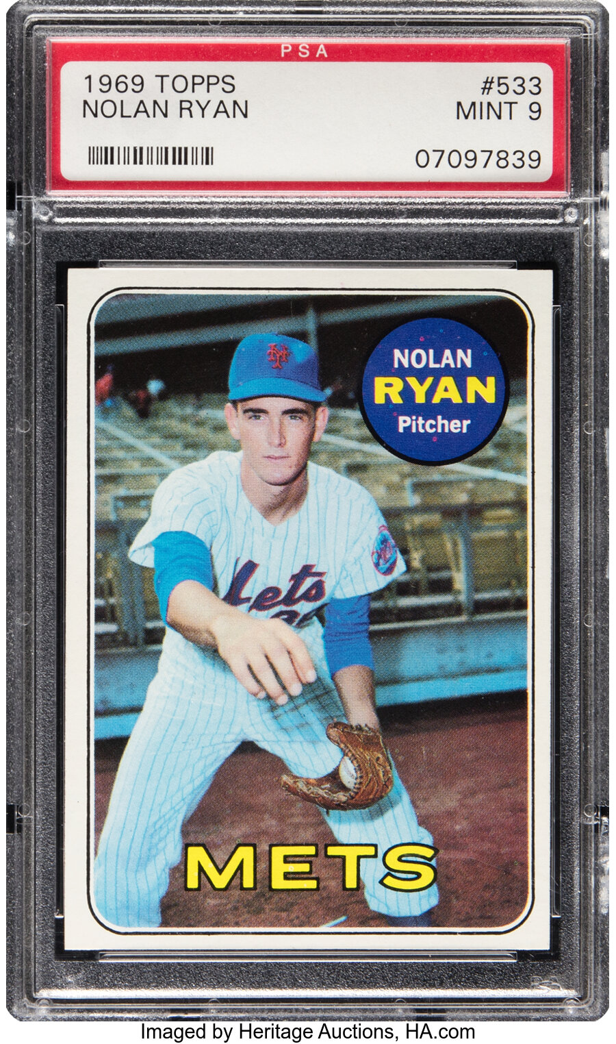 1969 Topps Nolan Ryan #533 PSA Mint 9