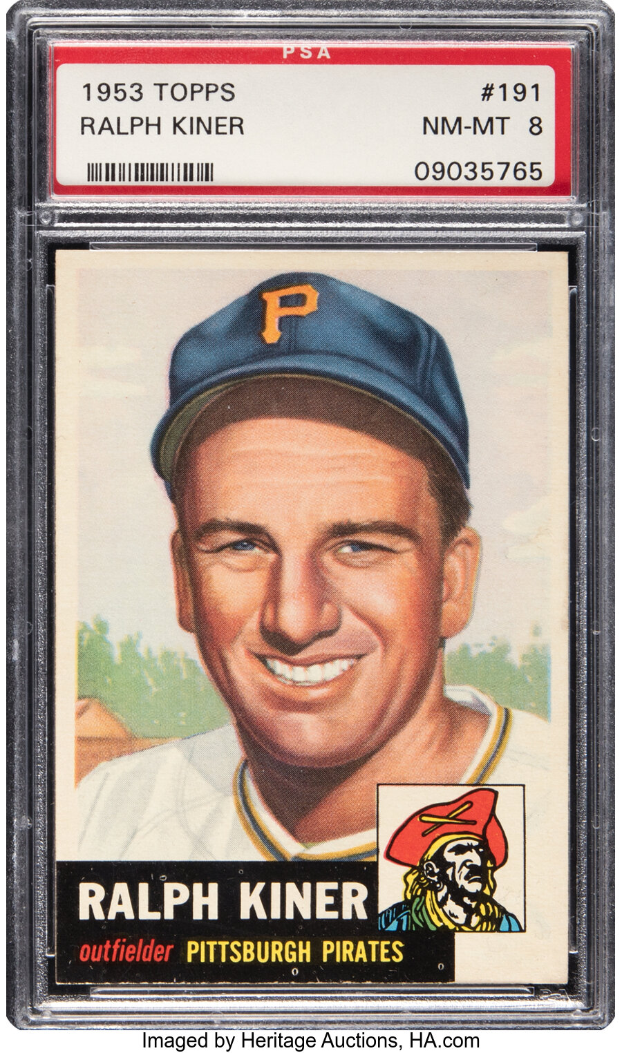 1953 Topps Ralph Kiner #191 PSA NM/MT 8