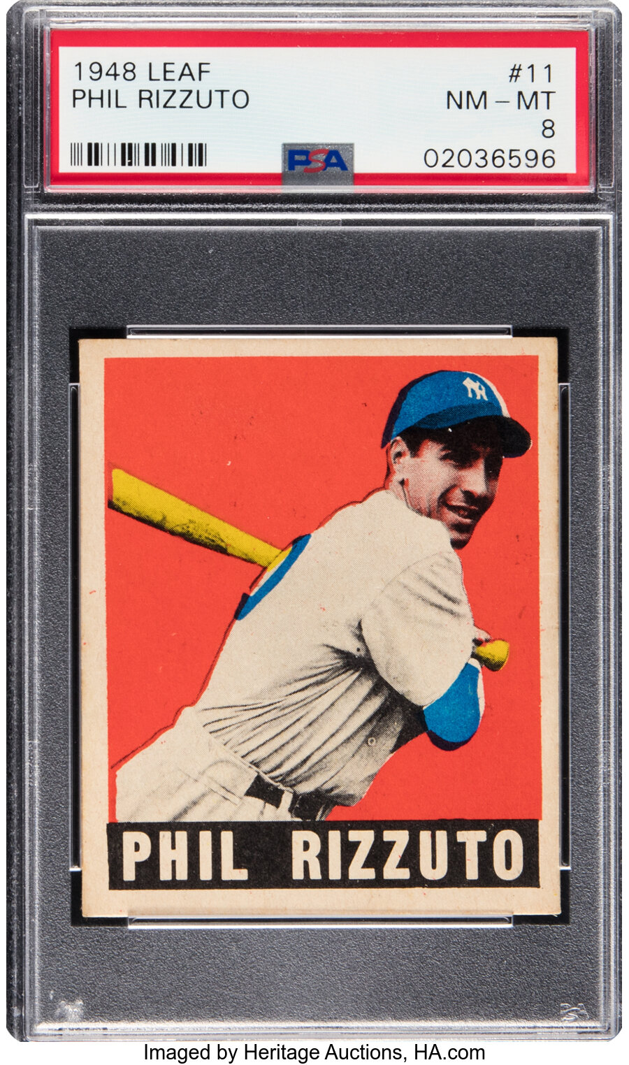 1948 Leaf Phil Rizzuto #11 PSA NM/MT 8 - Only Three Higher