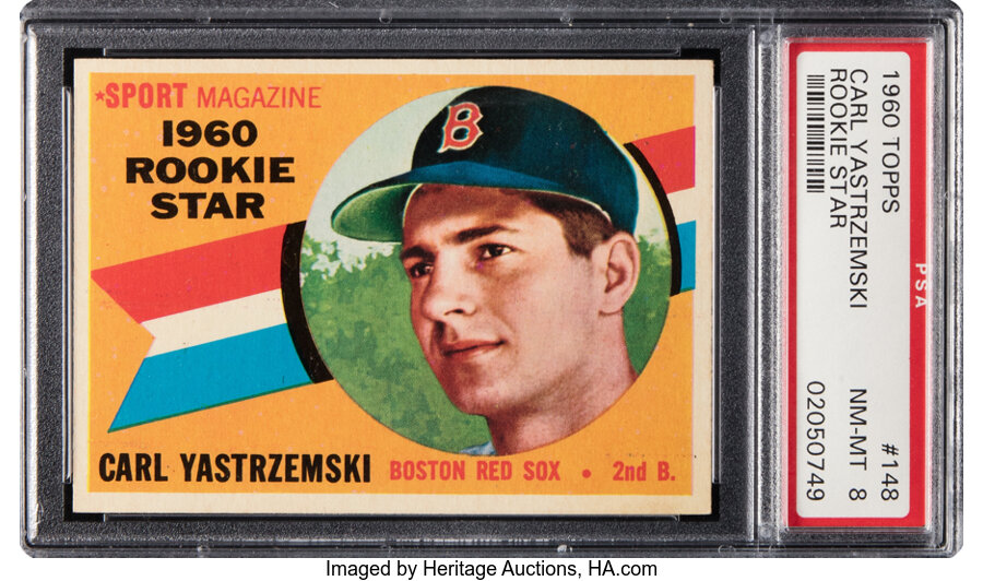 1960 Topps Carl Yastrzemski (Rookie Star) #148 PSA NM-MT 8