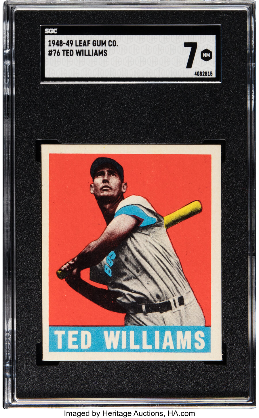 1948 Leaf Ted Williams #76 SGC NM 7