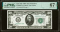 Fr. 2050-L $20 1928 Federal Reserve Note. PMG Superb Gem Unc 67 EPQ