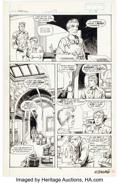 Original Comic Art:Story Page, Gary Kwapisz and Ricardo Villagran Airboy #44 Story Page 6 Original Art (Eclipse, 1988)....