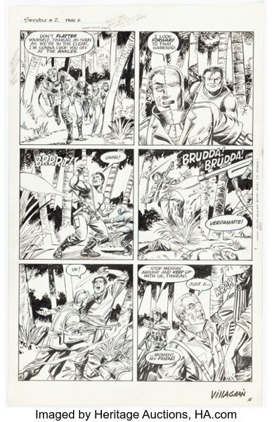 Original Comic Art:Story Page, Tom Lyle and Ricardo Villagrán Skywolf #2 Story Page 6 Original Art (Eclipse, 1988)....