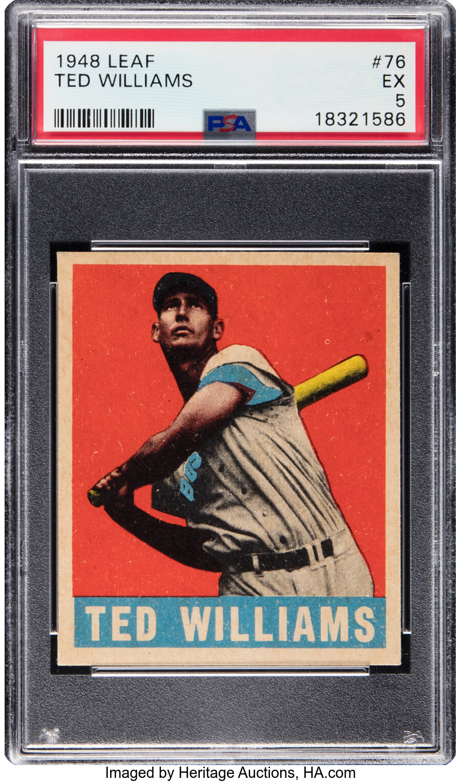 1948 Leaf Ted Williams #76 PSA EX 5