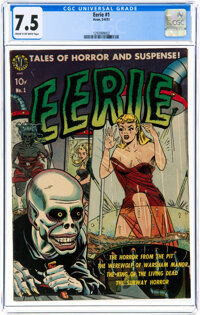 Eerie #1 (1951) (Avon, 1951) CGC VF- 7.5 Cream to off-white pages